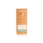 VICHY CAPITAL SOLEIL EMULSION ANTI-BRILLANCE TOUCHER SEC INVISIBLE PEAUX MIXTES A GRASSES SPF50 50ML