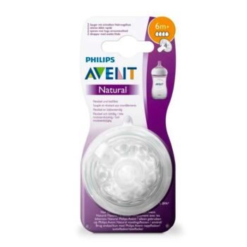 AVENT 2 TETINES NATURAL +6MOIS REF SCF046/27