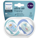 AVENT SUCETTE ULTRA AIR HAPPY 6-18MOIS REF SCF080/03