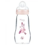 MAM BIBERON EN VERRE ROSE 260ML REF SH20032