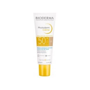 BIODERMA PHOTODERM CREME CLAIRE SUN ACTIVE DEFENSE PEAUX SENSIBLES SECHES SPF50+ 40ML