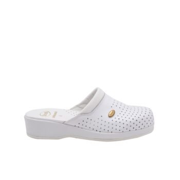 SCHOLL SABOT MULES BACKGUARD BLANC