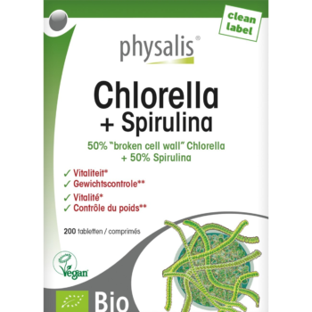 PHYSALIS CHLORELLA 50% + SPIRULINA 50% 200 COMPRIMES