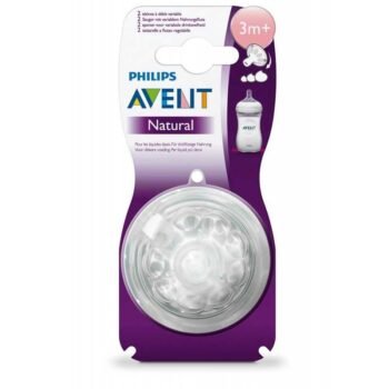 AVENT LOT DE 2 TÉTINES NATURAL DÉBIT VARIABLE +3MOIS REF SCF045/27
