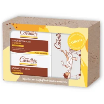 ROGE CAVAILLES SAVON SURGRAS EXTRA DOUX 250G*2 + BOITE A SAVON OFFERTE