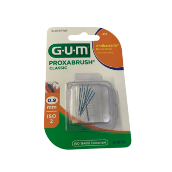 GUM RECHARGE BROSSETTES ULTRA-FINES PAR 8 UNITES 0.9MM REF 412